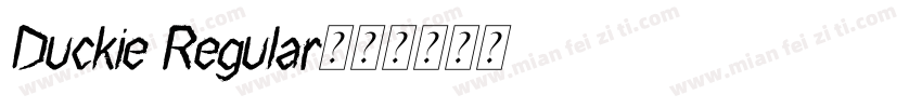 Duckie Regular字体转换